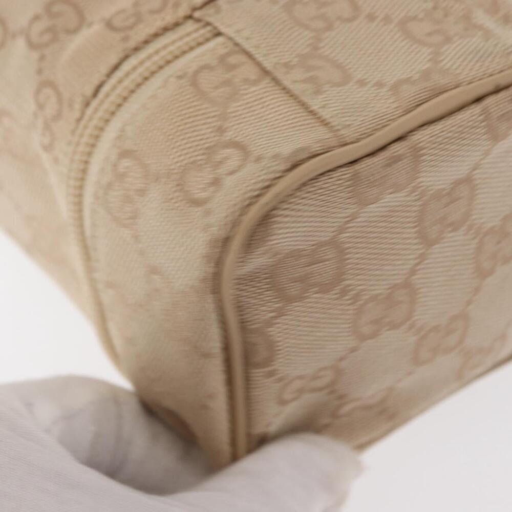 GUCCI GG Canvas Pouch Beige Silver 039 1054 Auth 154448 - Picture 15 of 16
